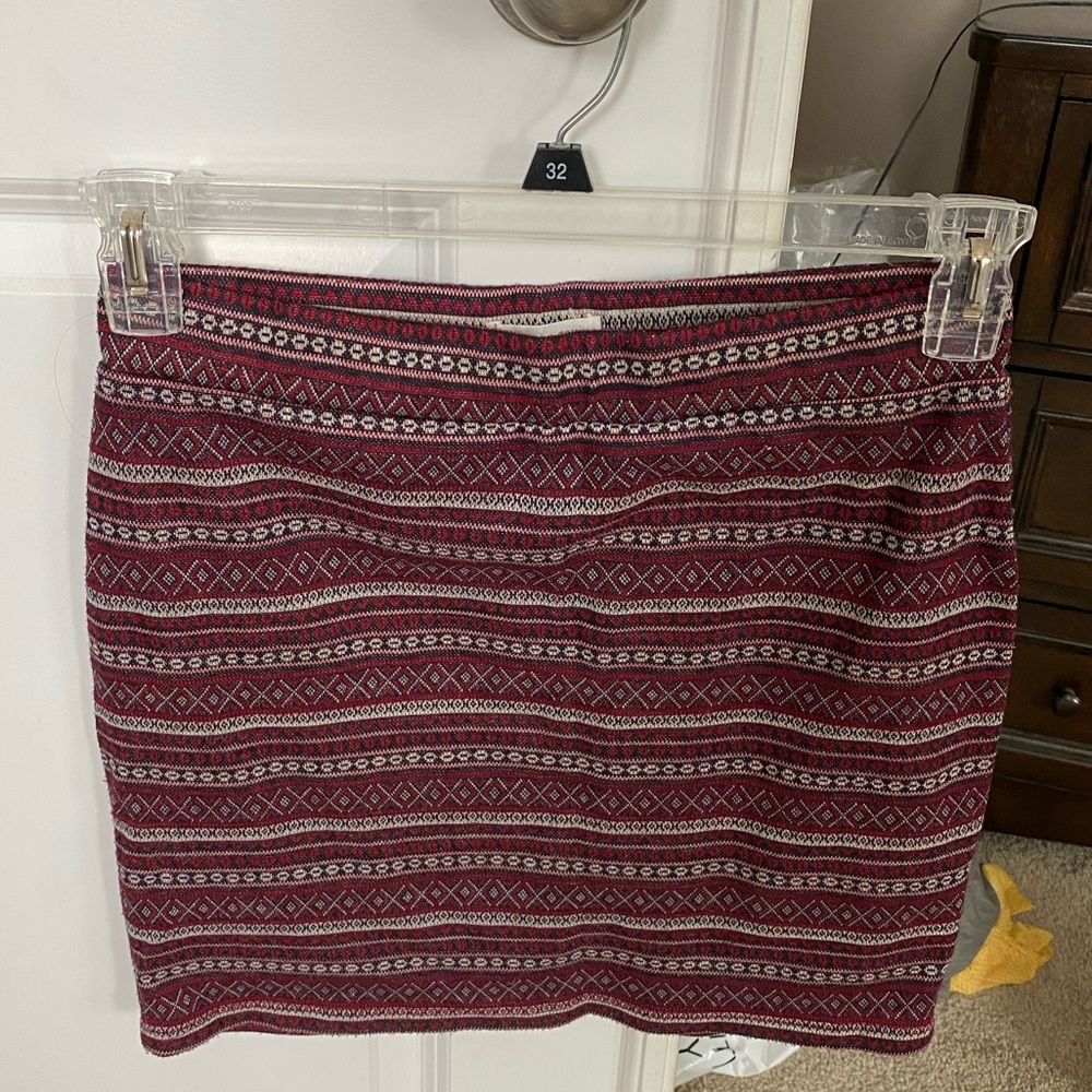 Tribal print miniskirt